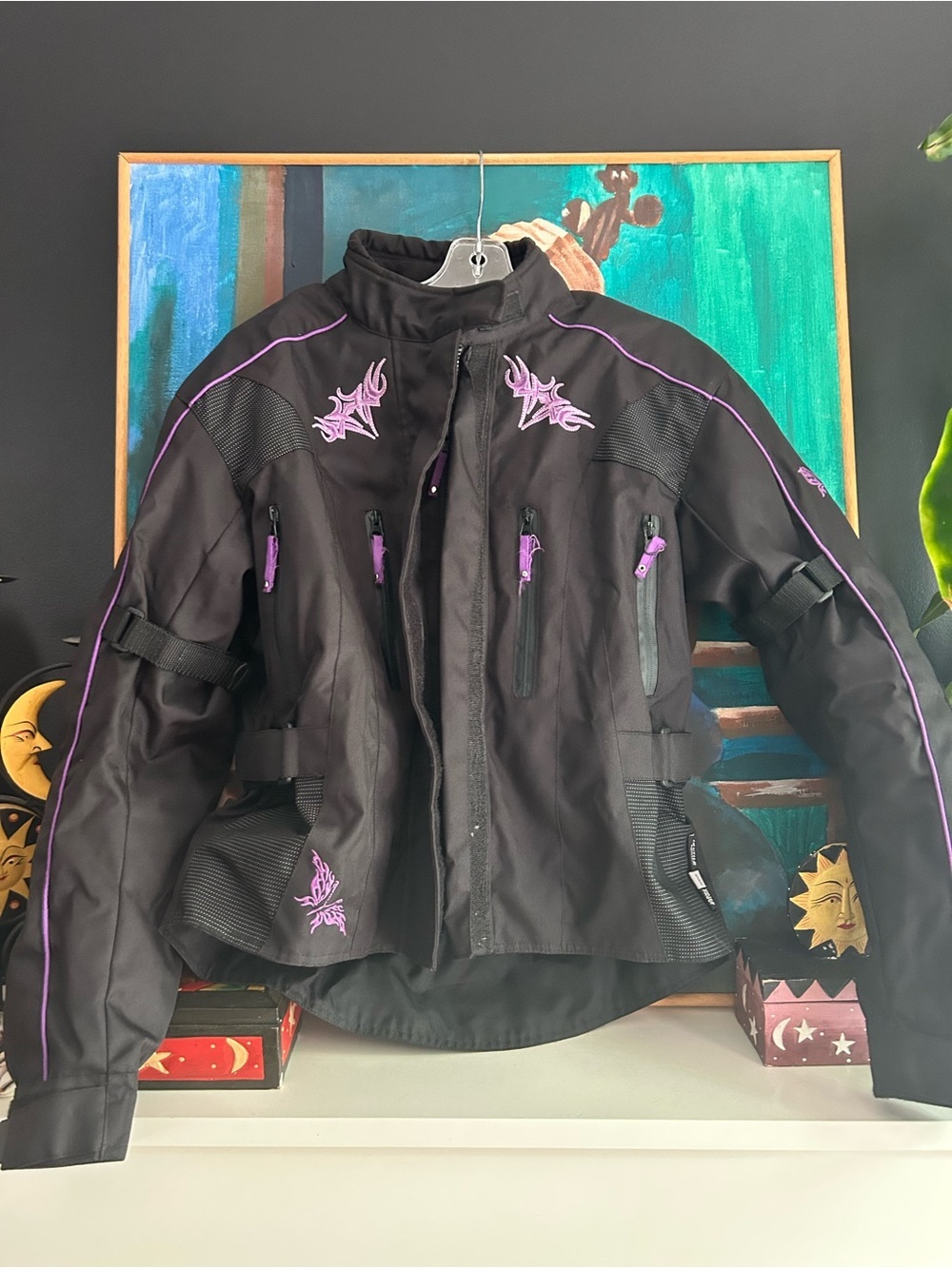 Y2K Bull Faster Textile Waterproof Armored Motorcycle Jacket Women’s L